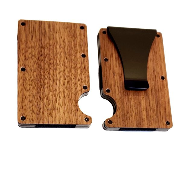 RFID Thin Wallet Credit card / Cash Holder / Color & Finish Variations - Picture 1 of 10